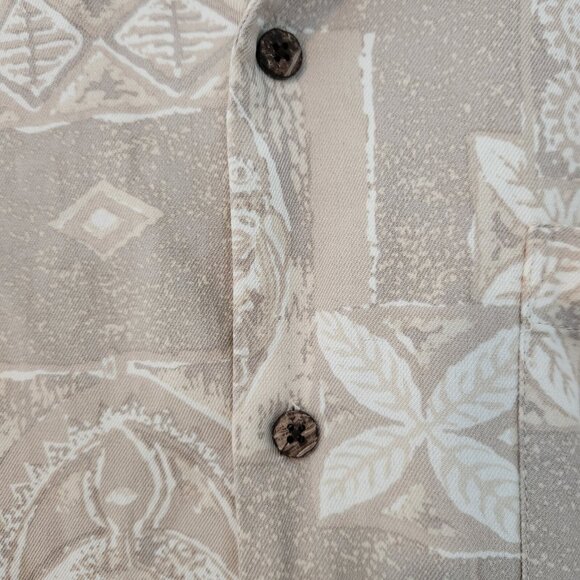 Island Republic Hawaiian Shirt Silk Short Sleeve Button Up Floral Large - Picture 7 of 11